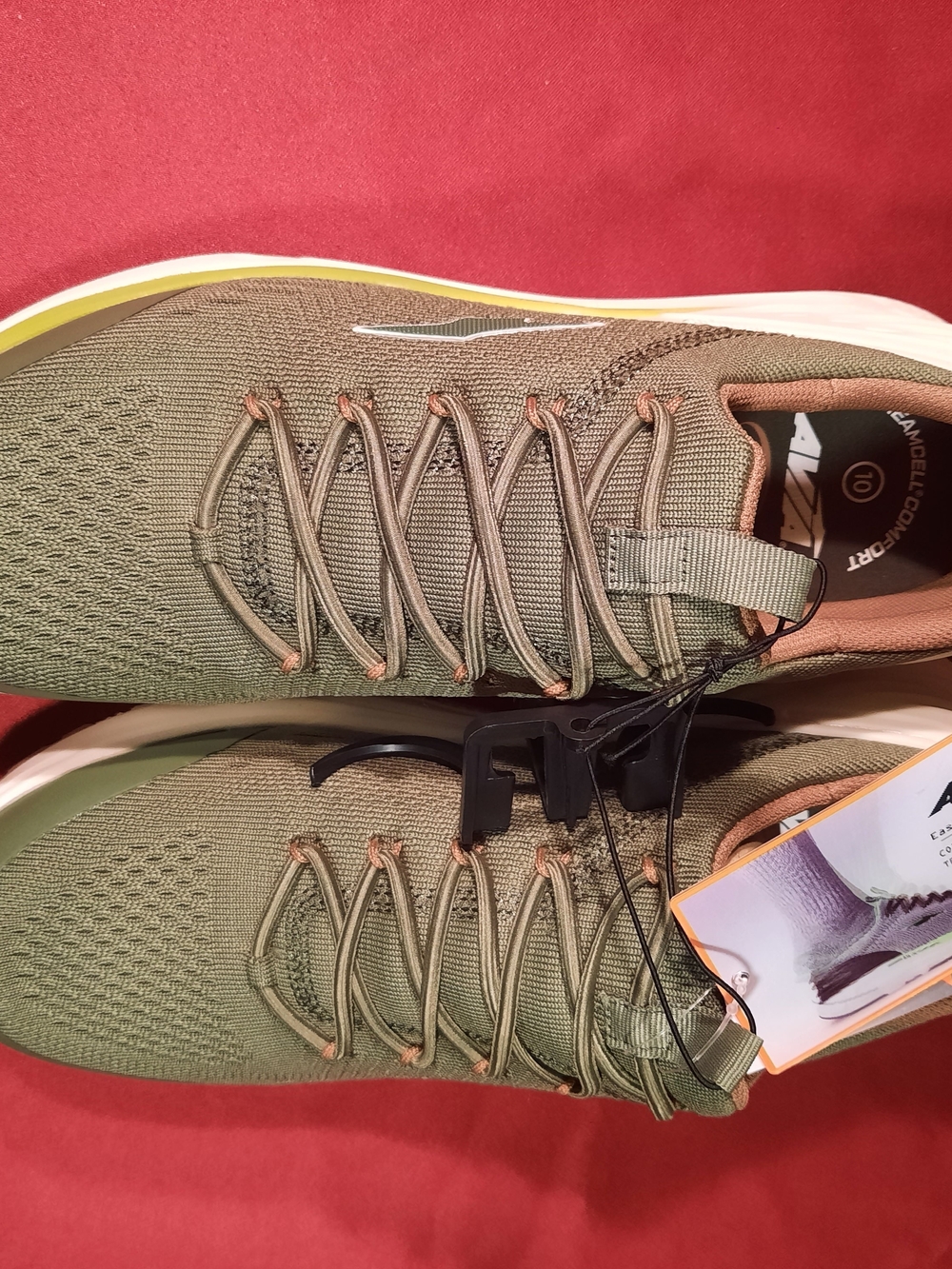 Avia Men's Olive Green Knit Lace-Up Sneakers Coil on 2.0